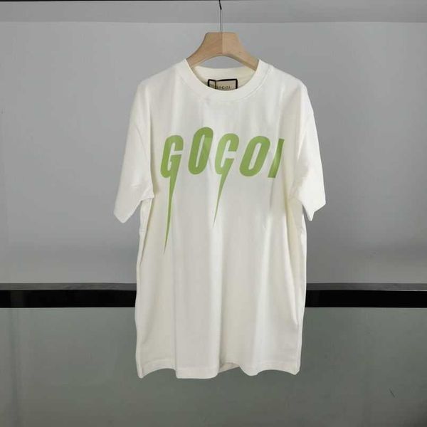 2023 womens designer t shirt tracksuit shirt self-designed summer green lightning blade print couple sleeve t-shirt loose fit, White;black
2023 womens designer t shirt tracksuit shirt self-designed summer green lightning blade print couple sleeve t-shirt loose fit, White;black