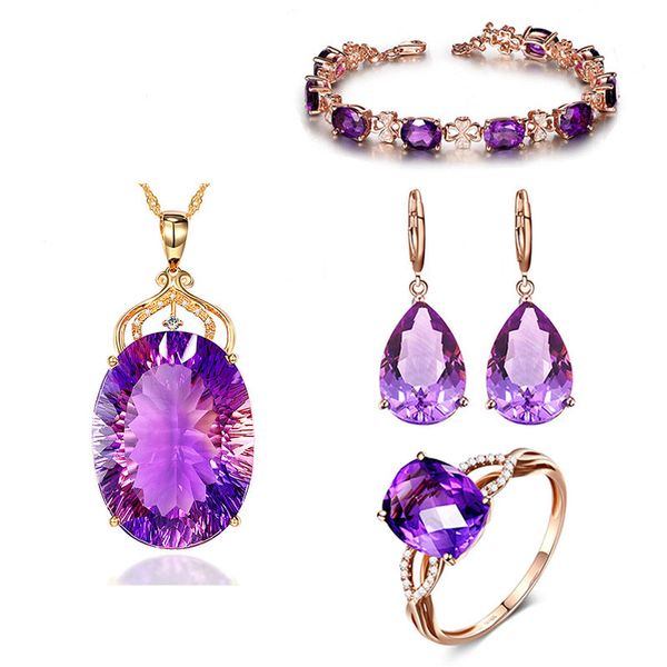purple gem crystal earrings chain ring & pendant necklace lucky wedding sets for wemon love fashion jewelry rose gold plated luxury jewelry, Silver
purple gem crystal earrings chain ring & pendant necklace lucky wedding sets for wemon love fashion jewelry rose gold plated luxury jewelry, Silver