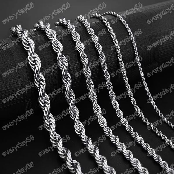stainless steel rope chain necklace 2-5mm never fade waterproof choker necklaces men women twist hip hop jewelry 316l silver chains gifts 18
stainless steel rope chain necklace 2-5mm never fade waterproof choker necklaces men women twist hip hop jewelry 316l silver chains gifts 18