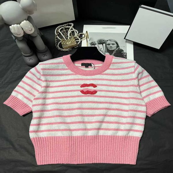 designer new women t shirt mr2023 summer fresh sweet makaron series striped sleeve t-shirt women, White;black
designer new women t shirt mr2023 summer fresh sweet makaron series striped sleeve t-shirt women, White;black