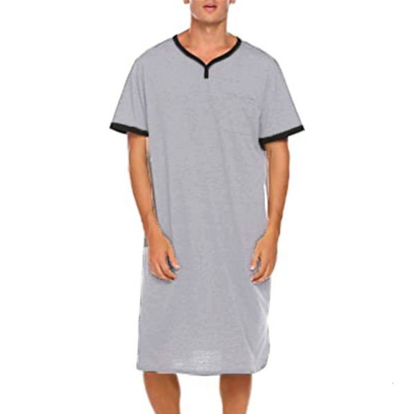 men's sleepwear mens nightdress short sleeve nightgown sleepwear nightshirts robes casual loose bathrobe skin friendly pajamas shirts a, Black;brown
men's sleepwear mens nightdress short sleeve nightgown sleepwear nightshirts robes casual loose bathrobe skin friendly pajamas shirts a, Black;brown