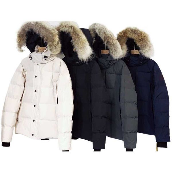 

Coat Down Coat Mens Canadian Designer Parka Outdoor Winter Coat Big Fur Manteau Hiver Winter Coat, 20-46 style navy