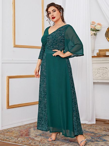 plus size dresses toleen women size maxi 2023 summer luxury designer casual elegant muslim turkish african evening party clothing 230410, Black
plus size dresses toleen women size maxi 2023 summer luxury designer casual elegant muslim turkish african evening party clothing 230410, Black