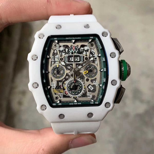 luxury milles richards business leisure ceramic men's fully automatic mechanical watch multifunctional atmosphere sports fashion miller, Slivery;black
luxury milles richards business leisure ceramic men's fully automatic mechanical watch multifunctional atmosphere sports fashion miller, Slivery;black