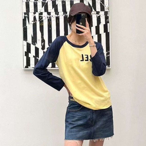 Women Top Early Autumn New Flocking Letter Printing Long Sleeve T-shirt For Women Classic Round Neck Loose Versatile T-shirt, Picture color
Women Top Early Autumn New Flocking Letter Printing Long Sleeve T-shirt For Women Classic Round Neck Loose Versatile T-shirt, Picture color