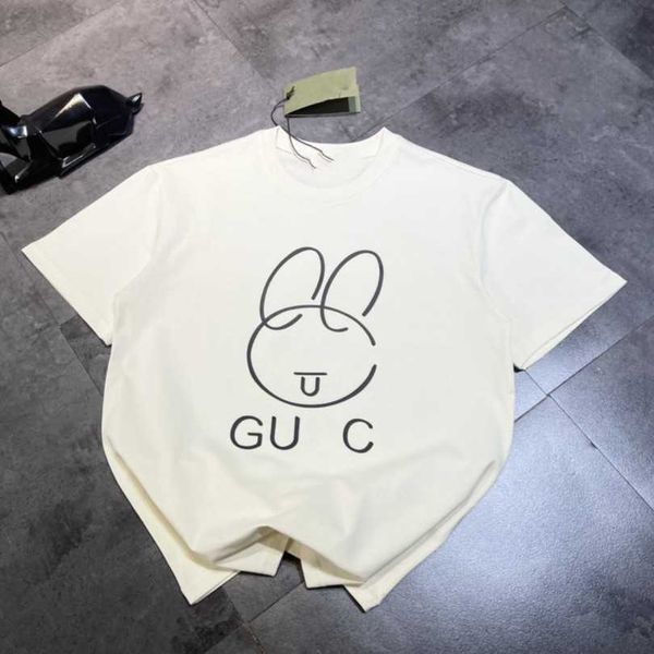 2023 new women's tshirt summer version loose simple cartoon letter couple round neck sleeve t-shirt, White
2023 new women's tshirt summer version loose simple cartoon letter couple round neck sleeve t-shirt, White