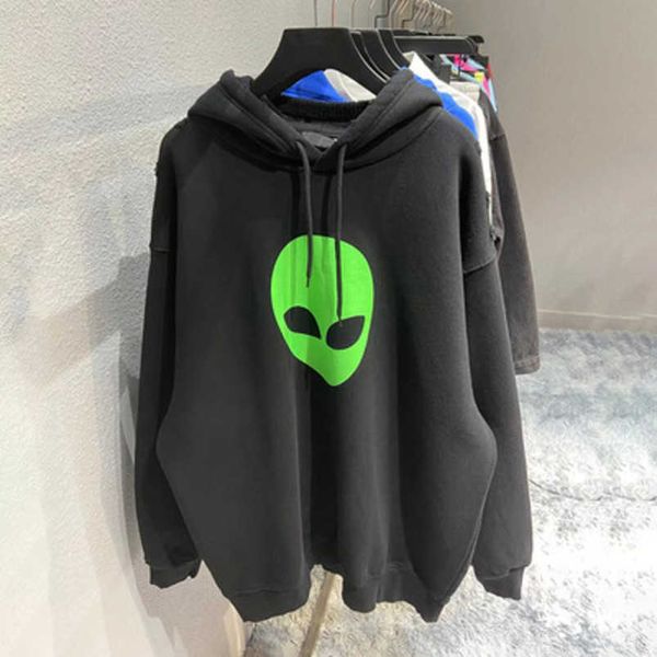 womens designer t shirt shirt couple alien print hooded pullover, Black
womens designer t shirt shirt couple alien print hooded pullover, Black