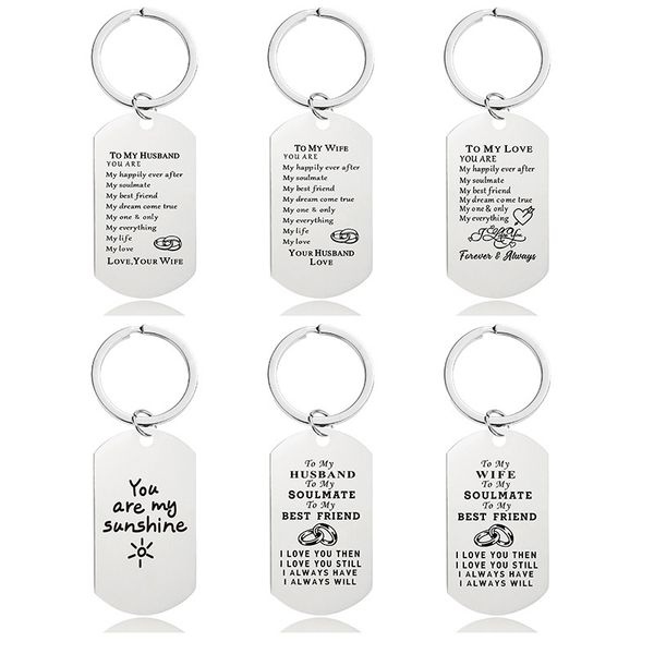 keychain pendant stainless steel military medal gift couple valentine's day gift engraved metal keychain, Silver
keychain pendant stainless steel military medal gift couple valentine's day gift engraved metal keychain, Silver