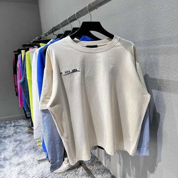 2023 womens designer t shirt tracksuit shirt high edition coke wave embroidery fake two piece panel long sleeve couple os top, White
2023 womens designer t shirt tracksuit shirt high edition coke wave embroidery fake two piece panel long sleeve couple os top, White