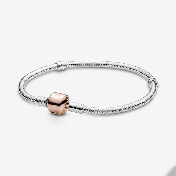 925 sterling silver snake chain charm bracelet for pandora rose gold clasp fashion party jewelry for women men charms designer bracelets wit, Golden;silver
925 sterling silver snake chain charm bracelet for pandora rose gold clasp fashion party jewelry for women men charms designer bracelets wit, Golden;silver