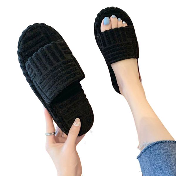 designer plush slippers for women new outer wear black white pink orange green joker plus one word slippers lady platform towel slippers siz
designer plush slippers for women new outer wear black white pink orange green joker plus one word slippers lady platform towel slippers siz