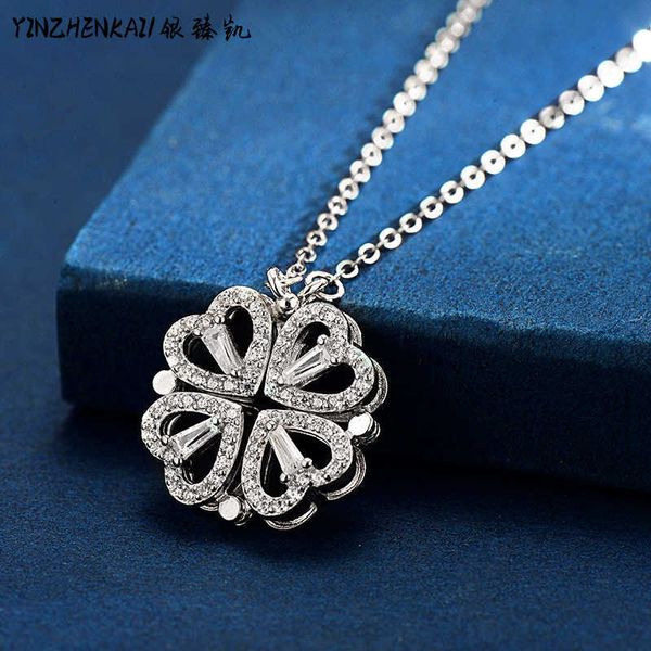 925 sterling silver love heart four leaf grass necklace women's new 2023 a double wearing crowd design sense collar sleeve chain
925 sterling silver love heart four leaf grass necklace women's new 2023 a double wearing crowd design sense collar sleeve chain