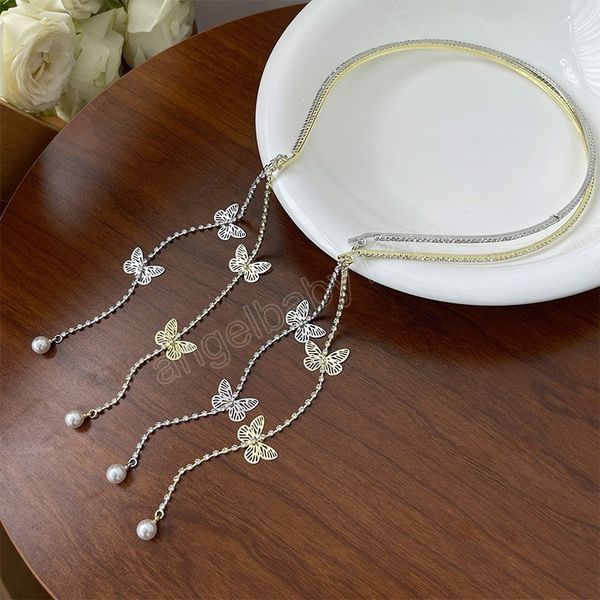 pearl butterfly tassel headband rhinestone alloy hair hoop wedding crystal head hoop thin girls hairbands women headwear korean, Slivery;white
pearl butterfly tassel headband rhinestone alloy hair hoop wedding crystal head hoop thin girls hairbands women headwear korean, Slivery;white