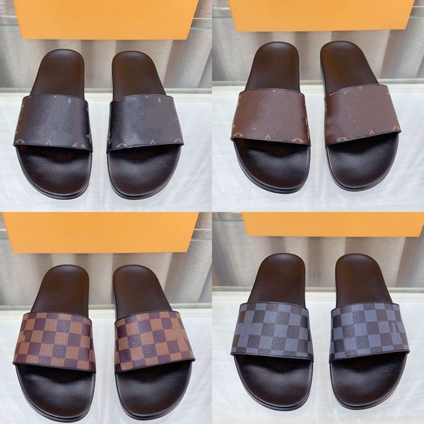 designers pool pillow mules women men slippers logo sandals flat mules water front slides paris style slider old flower plaid print monogram, Black
designers pool pillow mules women men slippers logo sandals flat mules water front slides paris style slider old flower plaid print monogram, Black