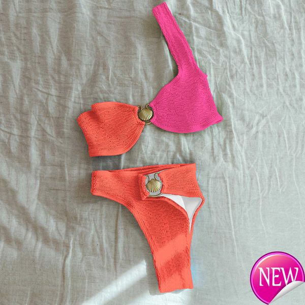 shell one shoulder bikini textured swimwear women 2023 high cut swimsuit women bathing suits solid brazilian biquinis set
shell one shoulder bikini textured swimwear women 2023 high cut swimsuit women bathing suits solid brazilian biquinis set