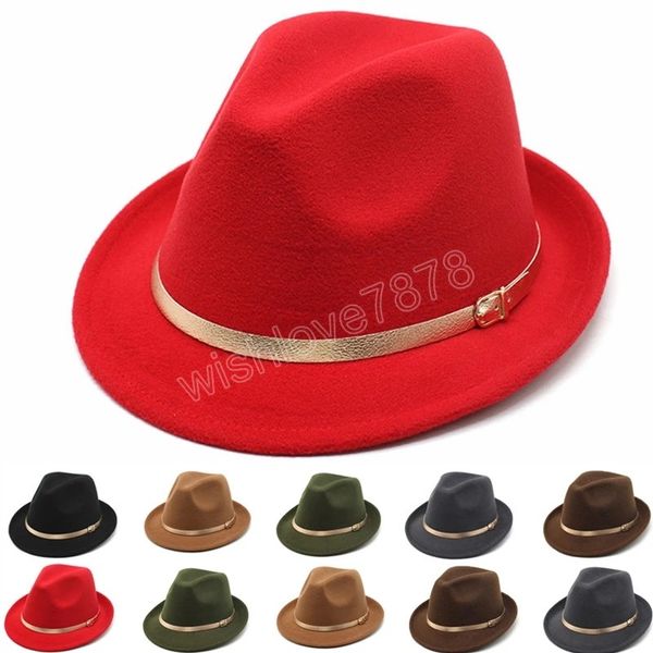 winter men solid color short brim wool felt jazz fedora hats elegant men women wide brim panama trilby cap, Blue;gray
winter men solid color short brim wool felt jazz fedora hats elegant men women wide brim panama trilby cap, Blue;gray