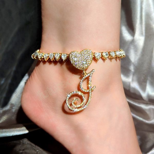 trendy women heart a-z initial letter pendant anklet wedding birthday jewelry gold silver color love tennis chain ankle bracelet, Red;blue
trendy women heart a-z initial letter pendant anklet wedding birthday jewelry gold silver color love tennis chain ankle bracelet, Red;blue