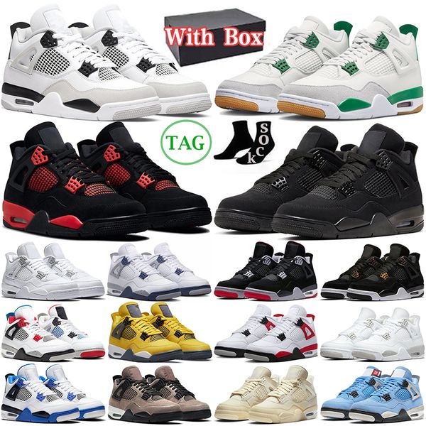 with box 4 4s basketball shoes pine green military black cat bred sapphire midnight navy red thunder seafoam pn dust men women trainers outd
with box 4 4s basketball shoes pine green military black cat bred sapphire midnight navy red thunder seafoam pn dust men women trainers outd