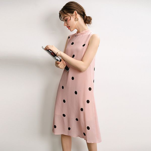 casual dresses summer silk dress elegant lace sleeveless loose dotted a-line dress sacrf neck women's wear 230410, Black;gray
casual dresses summer silk dress elegant lace sleeveless loose dotted a-line dress sacrf neck women's wear 230410, Black;gray