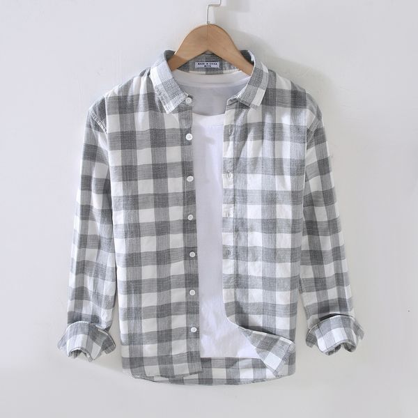 men's casual shirts men clothing autumn japanese style fresh plaid long-sleeved shirt men's casual loose lapel trend men's sh, White;black
men's casual shirts men clothing autumn japanese style fresh plaid long-sleeved shirt men's casual loose lapel trend men's sh, White;black