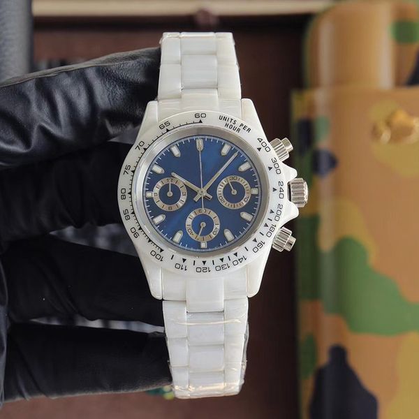 ceramic watch mens quartz movement 43mm sapphire business designer watches montre de luxe, Silver
ceramic watch mens quartz movement 43mm sapphire business designer watches montre de luxe, Silver