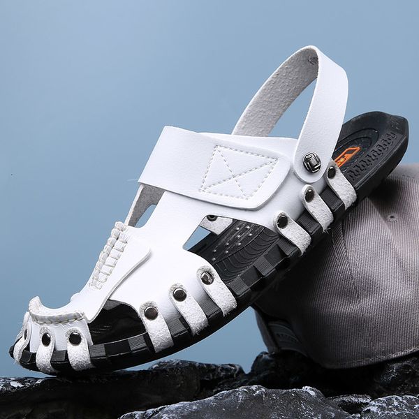 sandals summer men leather classic roman slipper outdoor sneaker beach rubber flip flops water trekking 230410, Black
sandals summer men leather classic roman slipper outdoor sneaker beach rubber flip flops water trekking 230410, Black