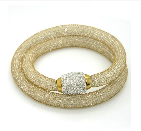 european and bracelet american stainless steel mesh chain water diamond bracelet high-quality crystal zirconium diamond titanium steel brace, Golden;silver
european and bracelet american stainless steel mesh chain water diamond bracelet high-quality crystal zirconium diamond titanium steel brace, Golden;silver