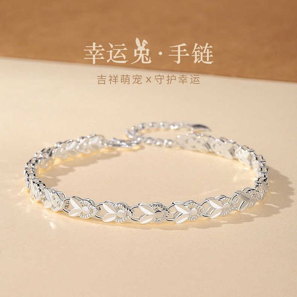 2023 new product 999 sterling lucky rabbit female ins small design silver bracelet light luxury style jewelry, Golden;silver
2023 new product 999 sterling lucky rabbit female ins small design silver bracelet light luxury style jewelry, Golden;silver