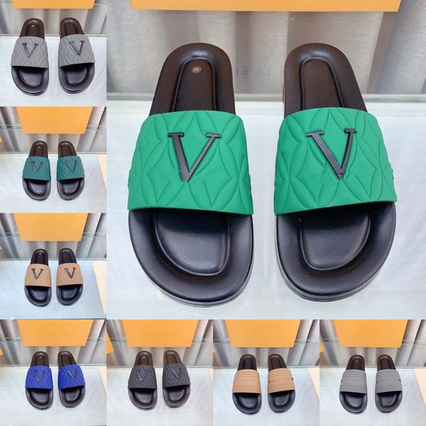 2023 designer slippers sandals men sliders embossed rubber flats summer beach pool slides mules shoes loafer thick bottoms waterfront pillow, Black
2023 designer slippers sandals men sliders embossed rubber flats summer beach pool slides mules shoes loafer thick bottoms waterfront pillow, Black