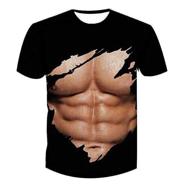 men's t-shirts summer short sleeve muscle 3d print t-shirt abdominal casual pullover, White;black
men's t-shirts summer short sleeve muscle 3d print t-shirt abdominal casual pullover, White;black