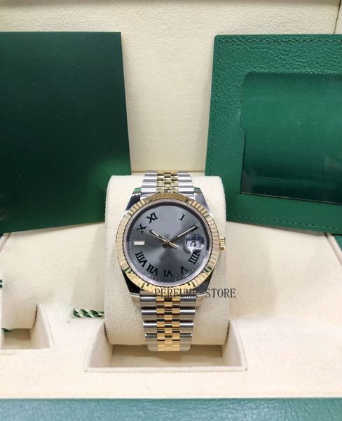 box papers high-quality watch new datejust 41 two tone wimbledon 2022 watch, 41mm 126333 bracelet mechanical automatic men watches, Slivery;brown
box papers high-quality watch new datejust 41 two tone wimbledon 2022 watch, 41mm 126333 bracelet mechanical automatic men watches, Slivery;brown