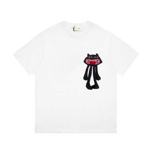 2023 new designer womens t shirt high-end high edition 2023 summer little demon monster pins loose sleeve t-shirt, White
2023 new designer womens t shirt high-end high edition 2023 summer little demon monster pins loose sleeve t-shirt, White