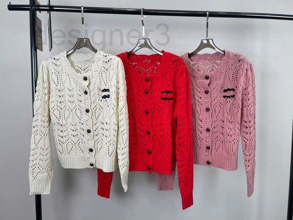 women's knits & tees designer round neck knitted cardigan c-style 2023ss spring/summer hollowed out hook flower design adyd, White
women's knits & tees designer round neck knitted cardigan c-style 2023ss spring/summer hollowed out hook flower design adyd, White