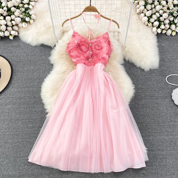 girls' suspended dress 2023 summer french 3d rose sweet pure lust wind waist wrapped sleeveless a-line dress, Black;gray
girls' suspended dress 2023 summer french 3d rose sweet pure lust wind waist wrapped sleeveless a-line dress, Black;gray