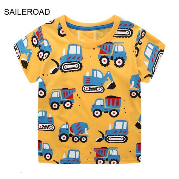 t-shirts saileroad summer yellow t shirt cotton short sleeve cartoon excavator t-shirts kids tee girl boys children clothes 230410, Blue
t-shirts saileroad summer yellow t shirt cotton short sleeve cartoon excavator t-shirts kids tee girl boys children clothes 230410, Blue