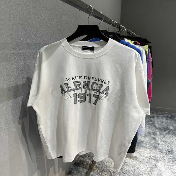 womens designer t shirt shirt high version front 1917 tear glue crack effect casual t-shirt sleeve, White
womens designer t shirt shirt high version front 1917 tear glue crack effect casual t-shirt sleeve, White