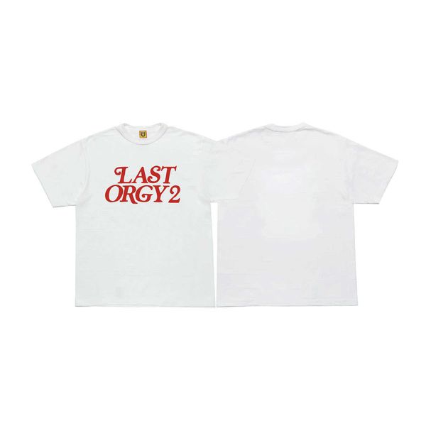 summer new human made last orgy2 slub cotton short sleeve t-shirt unisex, Black;white
summer new human made last orgy2 slub cotton short sleeve t-shirt unisex, Black;white