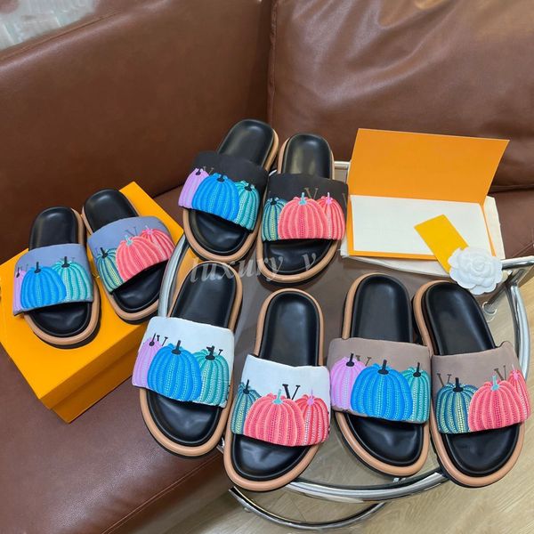 pool pillow mules slipper designer women sandals comfort pumpkin print floral platform slides summer flat sandal, Black
pool pillow mules slipper designer women sandals comfort pumpkin print floral platform slides summer flat sandal, Black