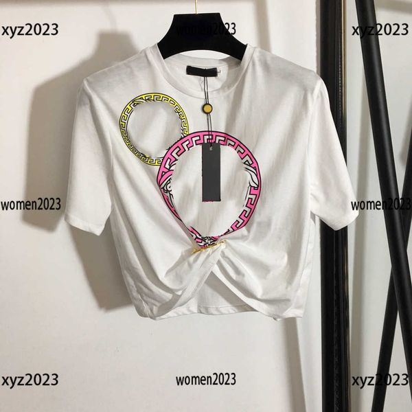 luxury girl crop r woman t-shirt fashionable metal pin decoration round neck short sleeve summer new arrivals, White
luxury girl crop r woman t-shirt fashionable metal pin decoration round neck short sleeve summer new arrivals, White