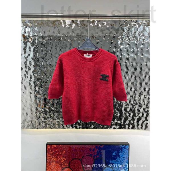 women's knits & tees designer spring/summer new bubble sleeves knitted short sleeve decorated with leather label and thick needle desig, White
women's knits & tees designer spring/summer new bubble sleeves knitted short sleeve decorated with leather label and thick needle desig, White
