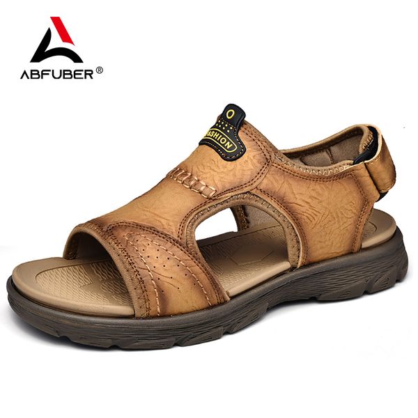 sandals outdoor men s breathable summer men shoes leather sandalias beach waterproof hard wearing sole casual footwear 230410, Black
sandals outdoor men s breathable summer men shoes leather sandalias beach waterproof hard wearing sole casual footwear 230410, Black