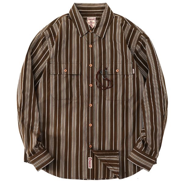 men's casual shirts men's striped shirt long sleeves vintage casual workwear spring autumn streetwear 230410, White;black
men's casual shirts men's striped shirt long sleeves vintage casual workwear spring autumn streetwear 230410, White;black