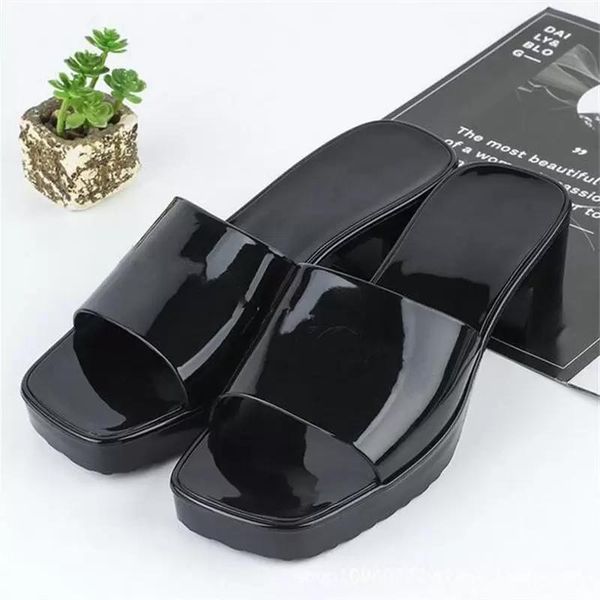 2023 designer sandals women sandal jelly rubber slippers candy color platform slipper outdoor transparent slides fashion luxury high heels, Black
2023 designer sandals women sandal jelly rubber slippers candy color platform slipper outdoor transparent slides fashion luxury high heels, Black