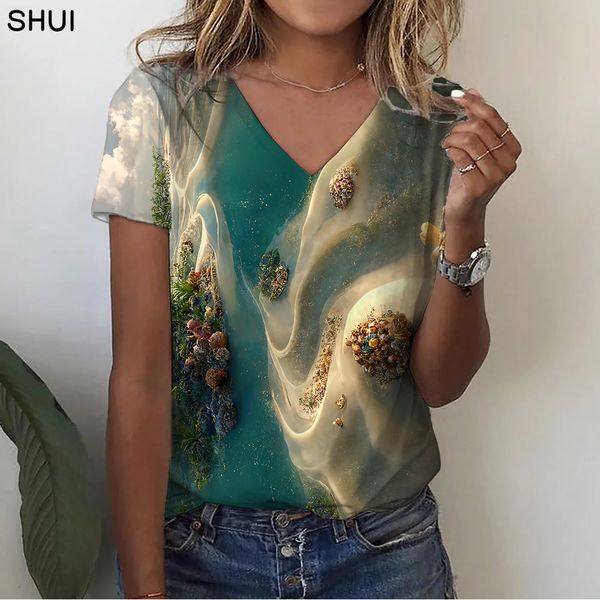 womens tshirt clothing latest fashion art marble flower print tshirt vneck personalized casual 230410, White
womens tshirt clothing latest fashion art marble flower print tshirt vneck personalized casual 230410, White