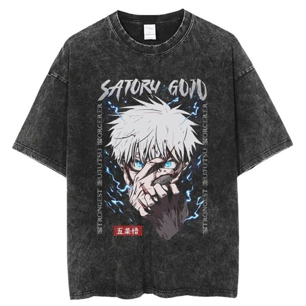 men's tshirts anime jujutsu kaisen t shirt vintage washed tshirt gojo satoru graphic print tshirt 100 cotton summer retro short sleeve, White;black
men's tshirts anime jujutsu kaisen t shirt vintage washed tshirt gojo satoru graphic print tshirt 100 cotton summer retro short sleeve, White;black