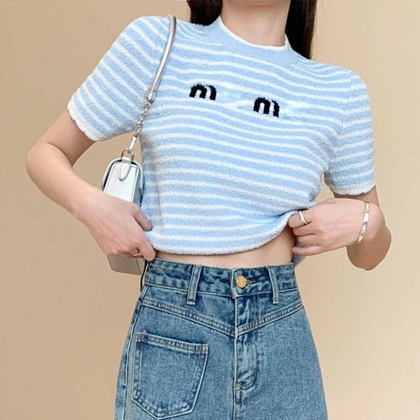 fashion short sleeves t shirt designer t shirt alphabet knitted tshirts womens french small fragrance pullover tee slim sweatshirt, White
fashion short sleeves t shirt designer t shirt alphabet knitted tshirts womens french small fragrance pullover tee slim sweatshirt, White