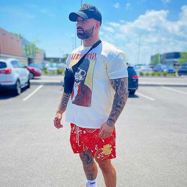 men's shorts american ee trendy fitness shorts hip-hop cashew flower quarter sport basketball quick drying breathable trend summer men, White;black
men's shorts american ee trendy fitness shorts hip-hop cashew flower quarter sport basketball quick drying breathable trend summer men, White;black