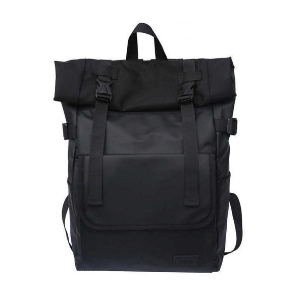 fashion trend roll mouth men's backpack large capacity pu leather college student schoolbag korean harajuku travel bag backpack 230301
fashion trend roll mouth men's backpack large capacity pu leather college student schoolbag korean harajuku travel bag backpack 230301