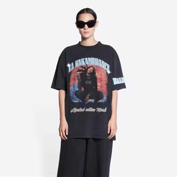2023 new women's tshirt edition family co branded aya singer band burst print heavy duty washed old sleeve t-shirt, White;black
2023 new women's tshirt edition family co branded aya singer band burst print heavy duty washed old sleeve t-shirt, White;black