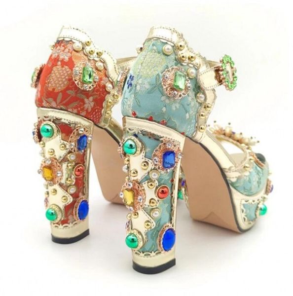 embroidery lace rhinestone luxury brand sandals women bling high heels crystal flower pearl diamond platform wedding shoes woman, Black
embroidery lace rhinestone luxury brand sandals women bling high heels crystal flower pearl diamond platform wedding shoes woman, Black